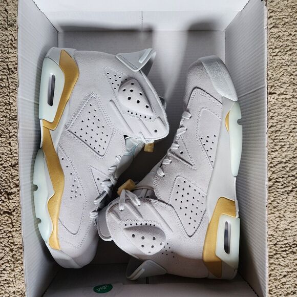 Wmns Air Jordan 6 Retro Craft Pearl Brand New Sz 10 - Picture 9 of 10